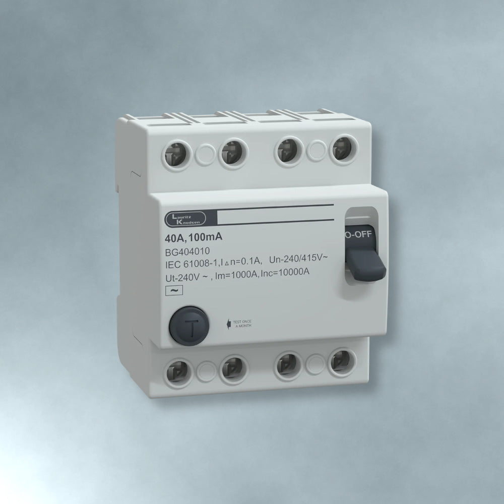 Lauritz Knudsen Exora RCCB, AC, 4 Pole