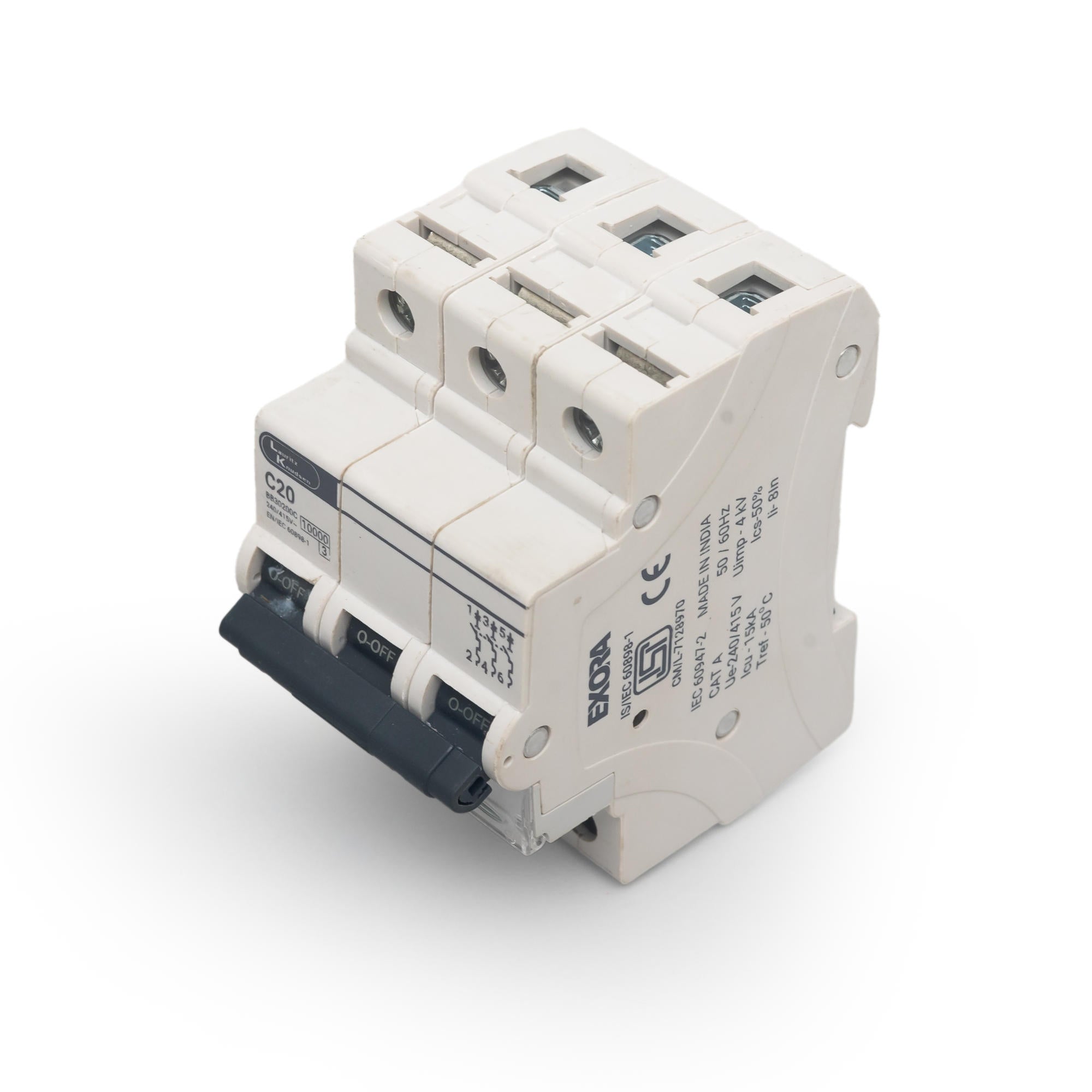 Lauritz Knudsen Exora MCB, AC, C-Curve