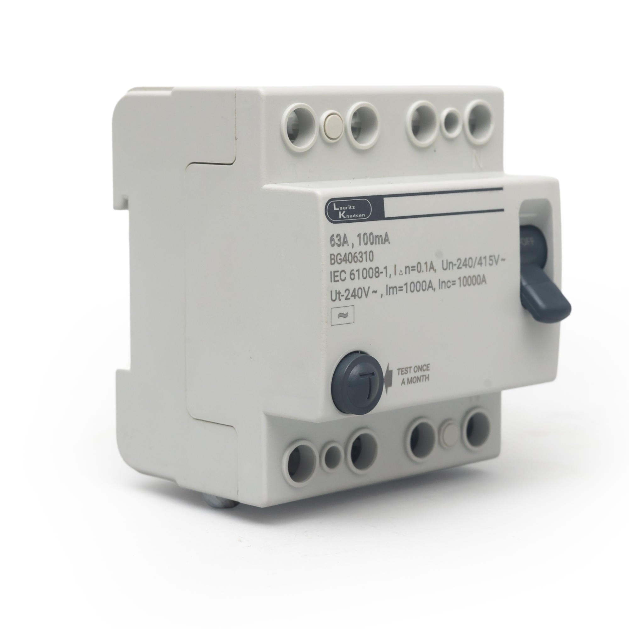 Lauritz Knudsen Exora RCCB, AC, 4 Pole