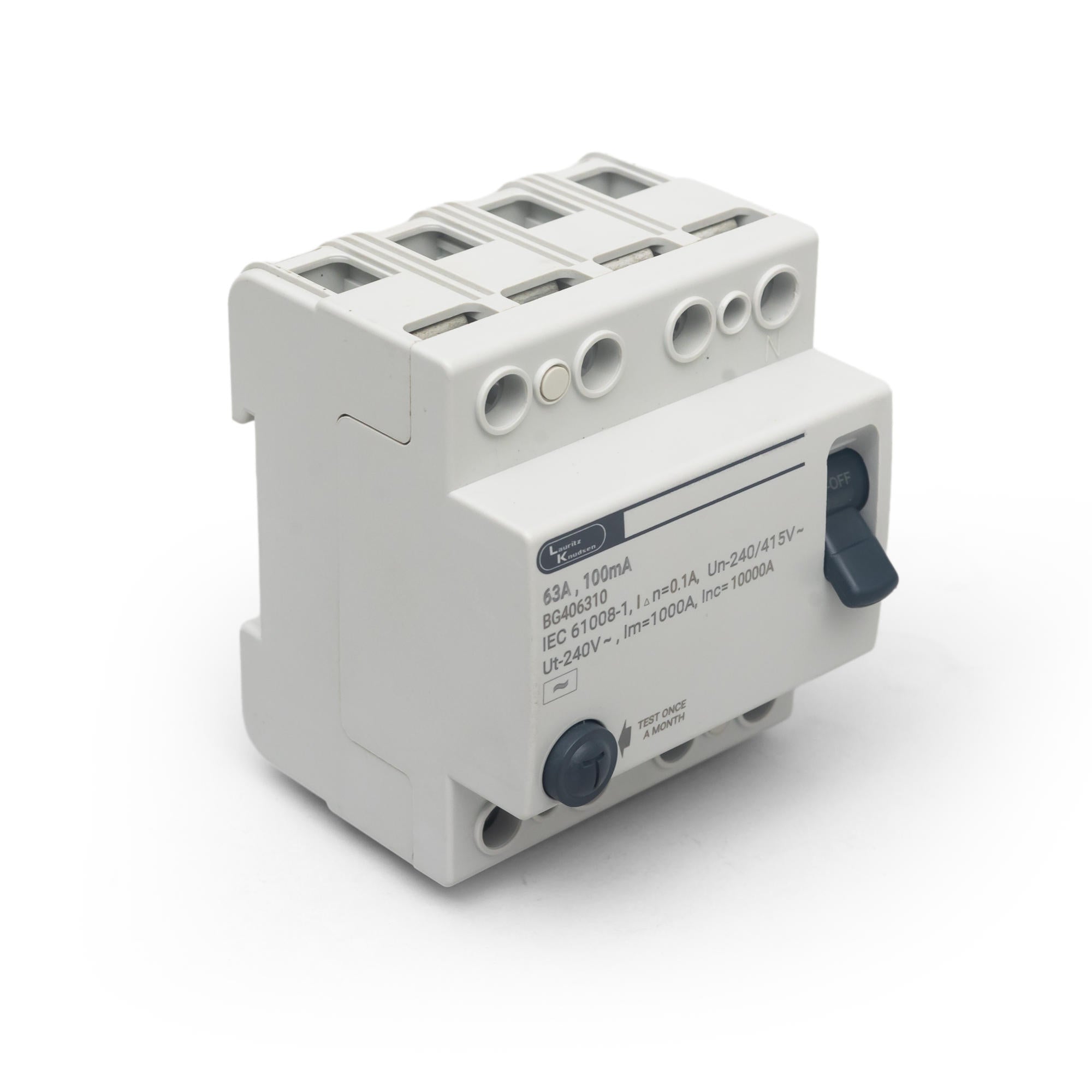 Lauritz Knudsen Exora RCCB, AC, 4 Pole